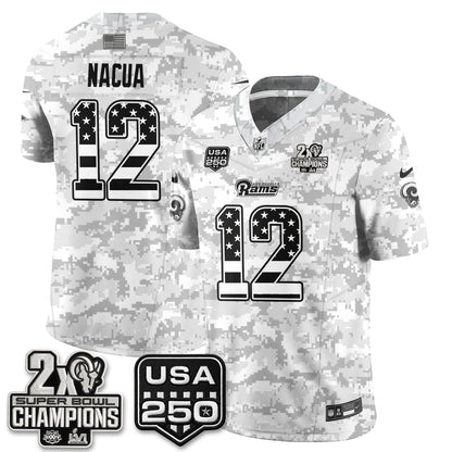 LAR 2026 Salute To Service Vapor Jersey - Stitched