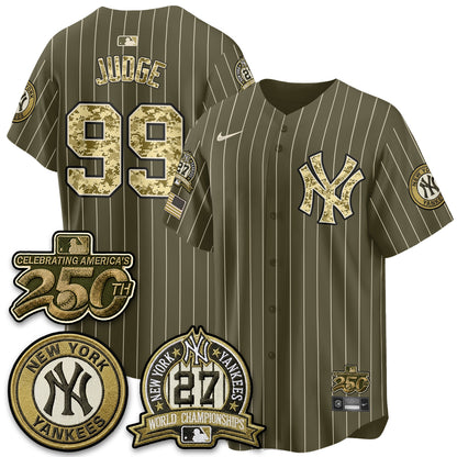 NYY Salute to Service 2026 Vapor Limited Jersey - Stitched