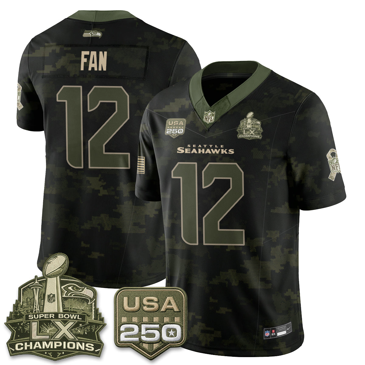 SEA 2026 Salute to Service Edition Vapor Jersey - Stitched