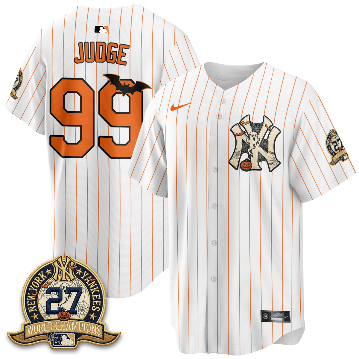New York Yankees Halloween 2026 Vapor Limited Jersey - Stitched