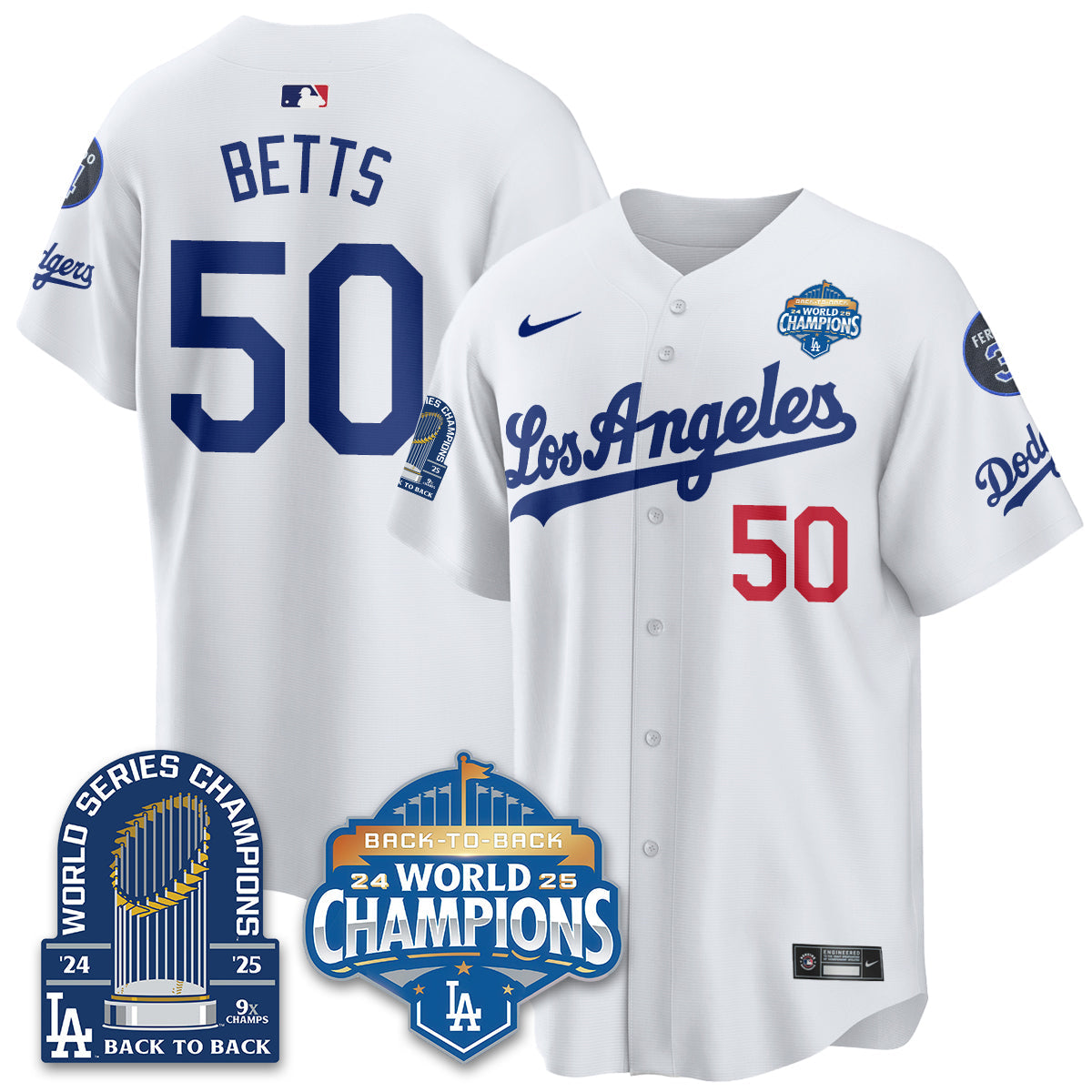 LAD Alternate  Vapor Limited Jersey - 9x Champs - All Stitched