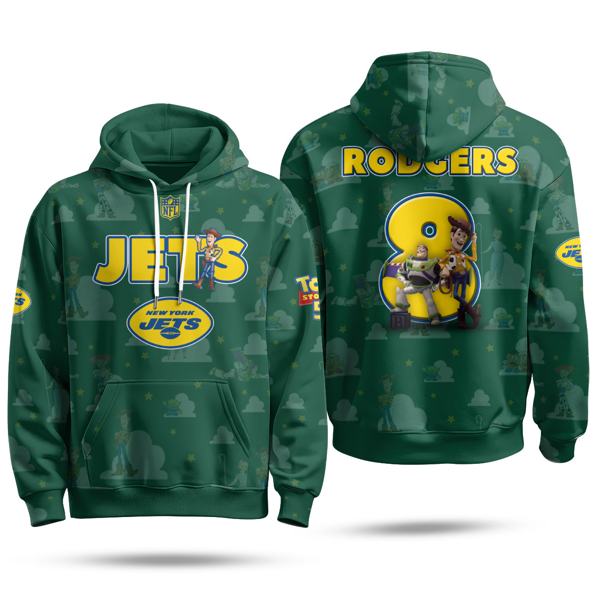 New York Jets x Infinity & Beyond Hero Edition Pullover Hoodie - Printed