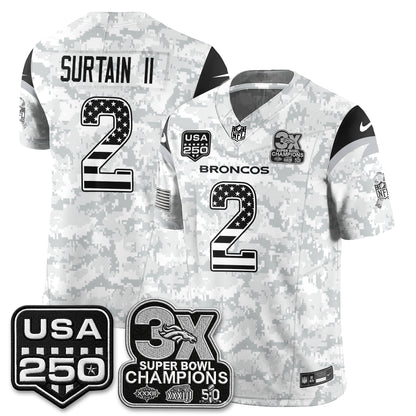 DEN 2026 Salute to Service Edition Vapor Jersey - Stitched