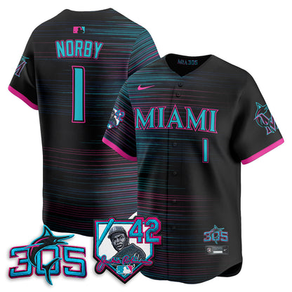 MIA 2026 Jackie Robinson New Era Vapor Limited Jersey - Stitched