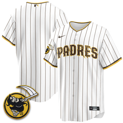 San Diego Padres x Grim Reaper Vapor Jersey - Stitched