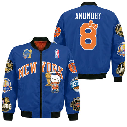 New York Knicks 2026 NBA Finals Champions Limited Edition Bomber Jacket V3- Printed