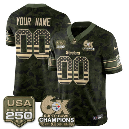 PIT 2026 Salute to Service Edition Vapor Custom Jersey - Stitched