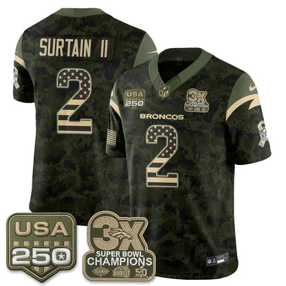 DEN 2026 Salute to Service Edition Vapor Jersey - Stitched