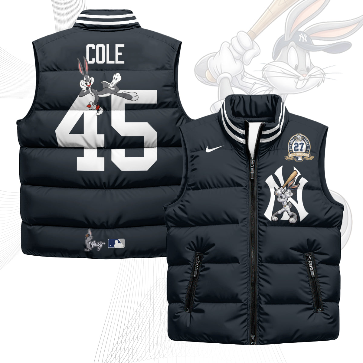New York Yankees Edition Unisex Puffer Vest - Printed