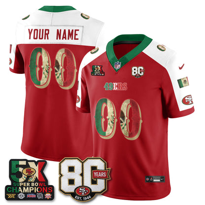 SF Mexican Edition Vapor Custom Jersey - Stitched