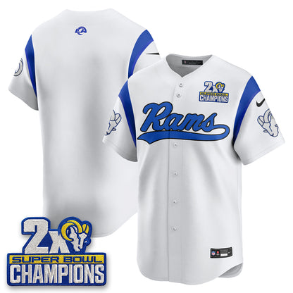 LAR 2X Champs Rivalries Baseball Vapor Jersey - Stitched