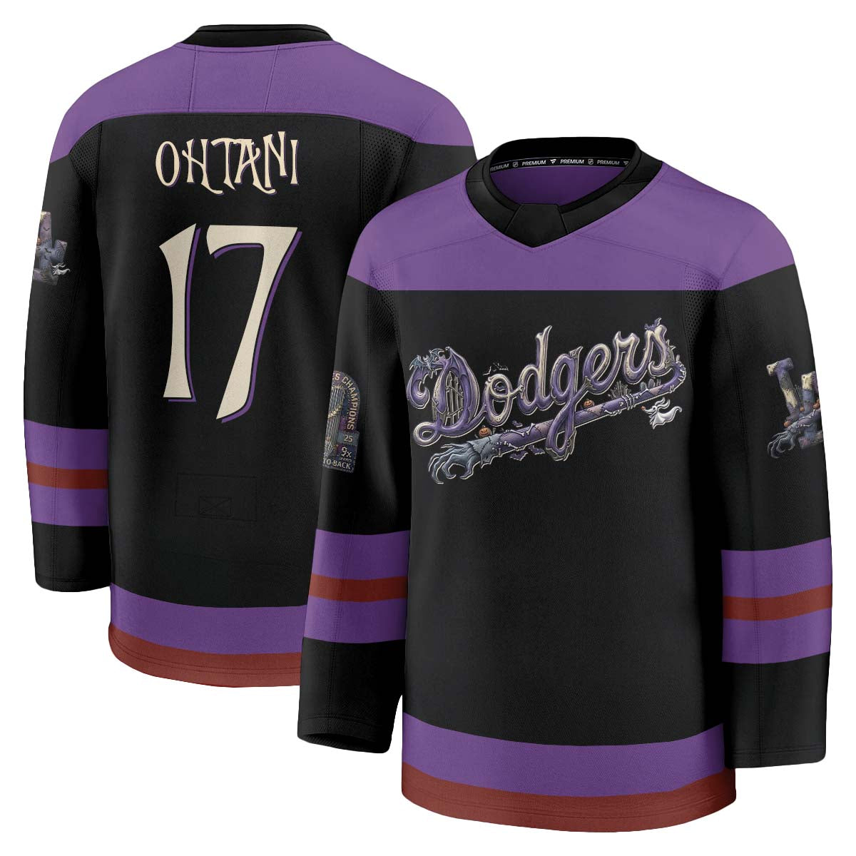 LAD Nightmare Halloween Edition Hockey Jersey - Printed