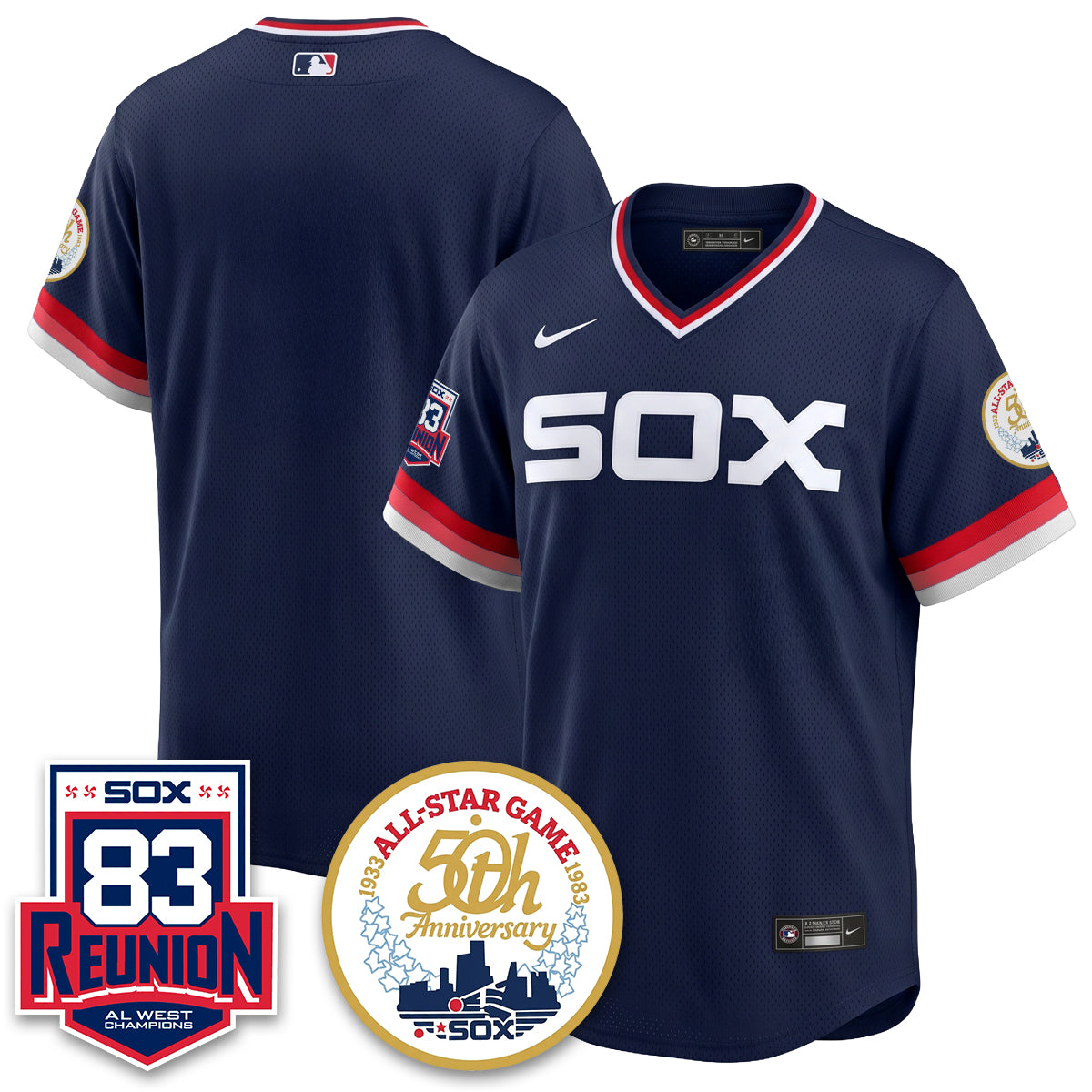 CWS Reunion All West Champions Vapor Jersey - Stitched -NQD
