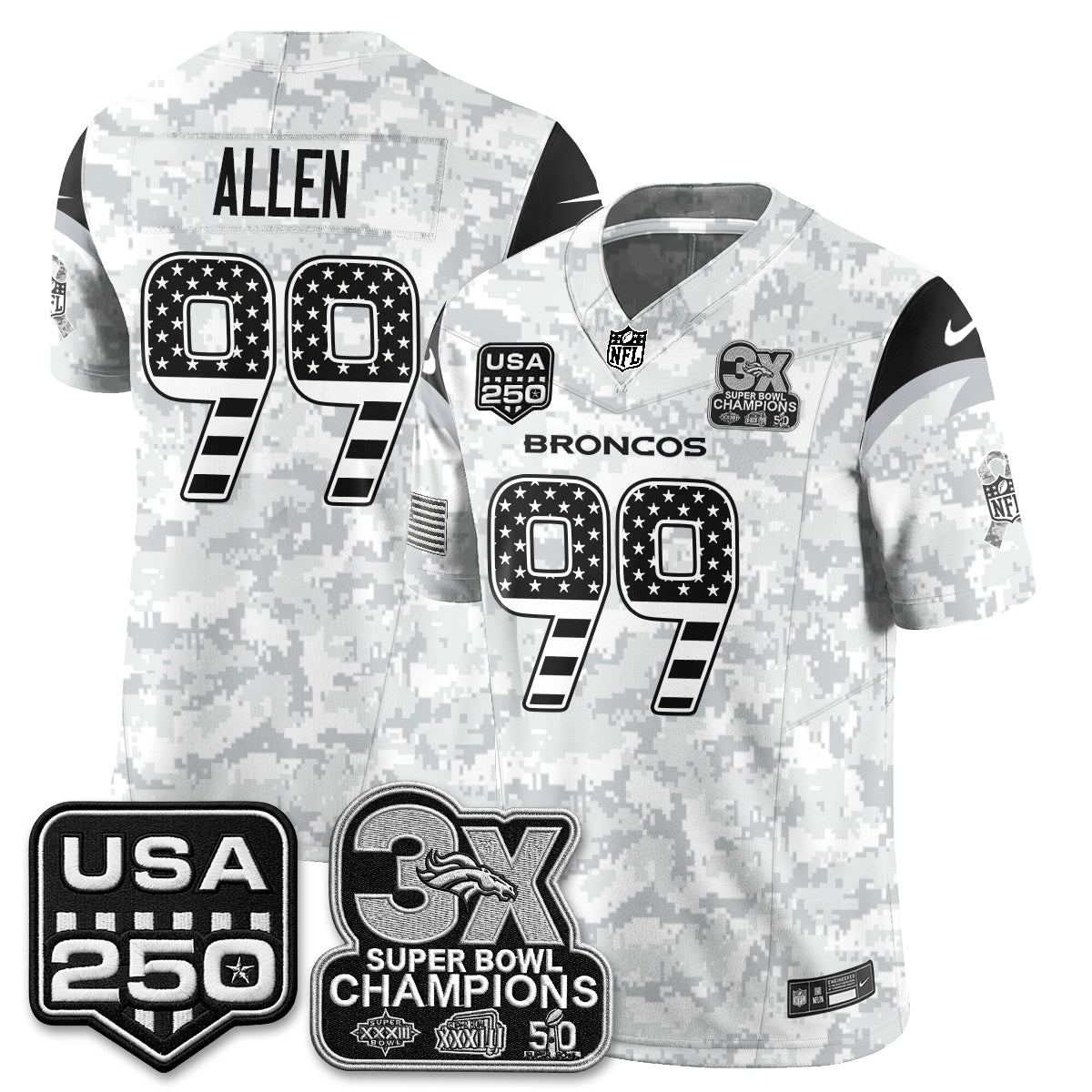 DEN 2026 Salute to Service Edition Vapor Jersey - Stitched