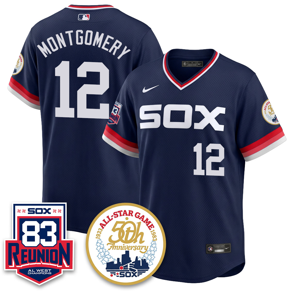 CWS Reunion All West Champions Vapor Jersey - Stitched -NQD