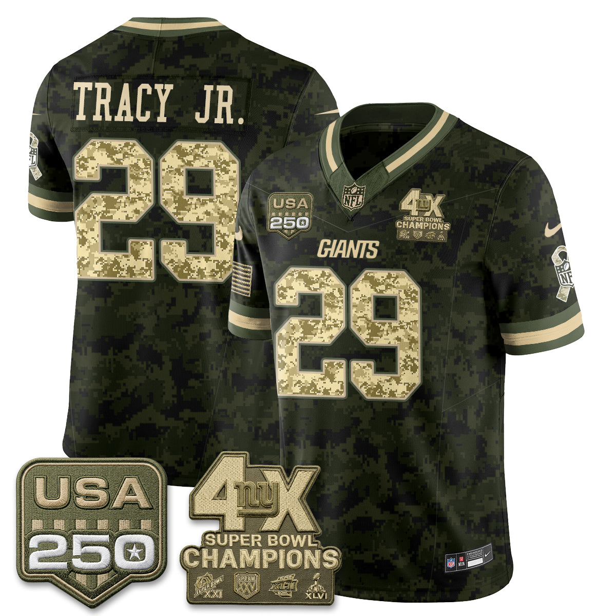 NYG 2026 Salute To Service Vapor Jersey - Stitched