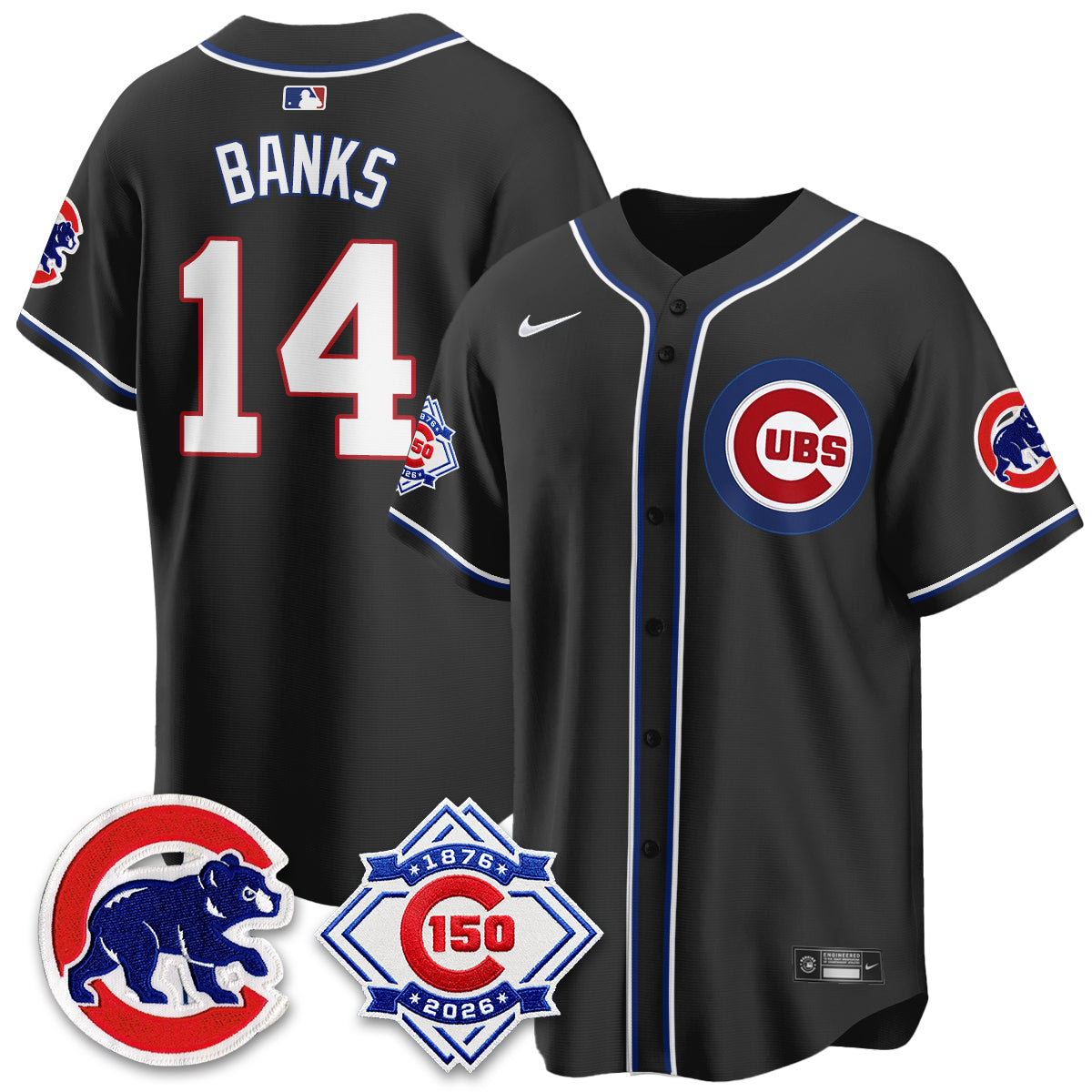 CHC 150th Anniversary Black Out Style Vapor Premier Limited Jersey - Stitched
