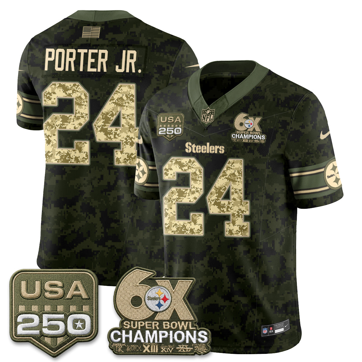PIT 2026 Salute to Service Edition Vapor Jersey V2- Stitched