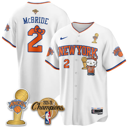 NYK 2026 NBA Champions x Meow Kitty Vapor Jersey - Stitched-NHM
