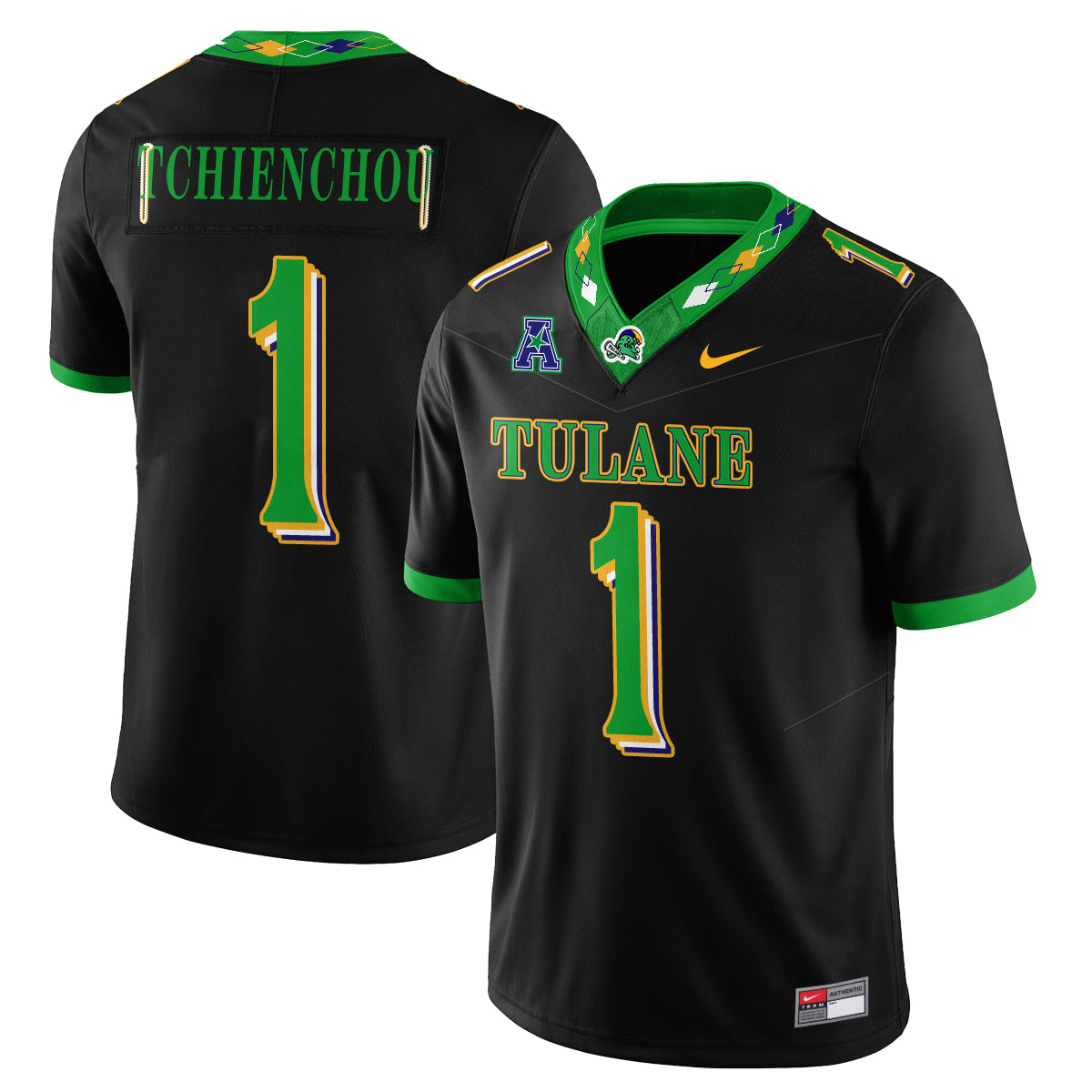 Tulane Green Wave 2026 City Football Vapor Jersey - Stitched