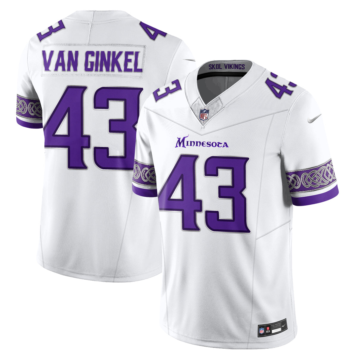 Minnesota Vikings Fangear Edition Vapor Jersey - Stitched-NHM