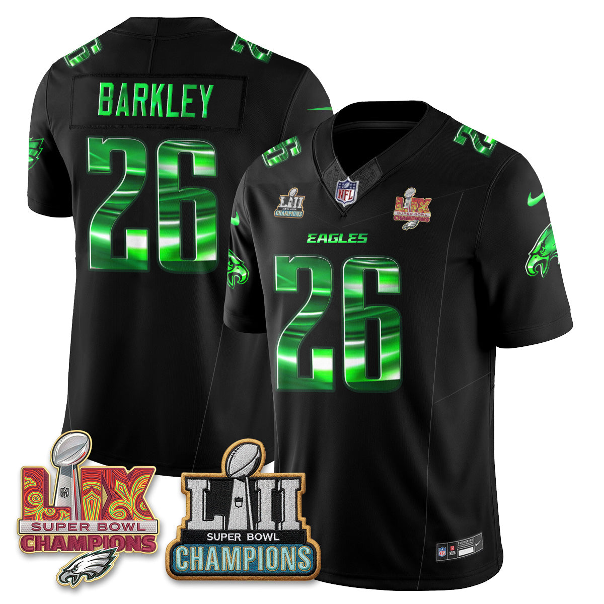Philadelphia Eagles Fangear Edition Vapor Jersey - Stitched-NHM