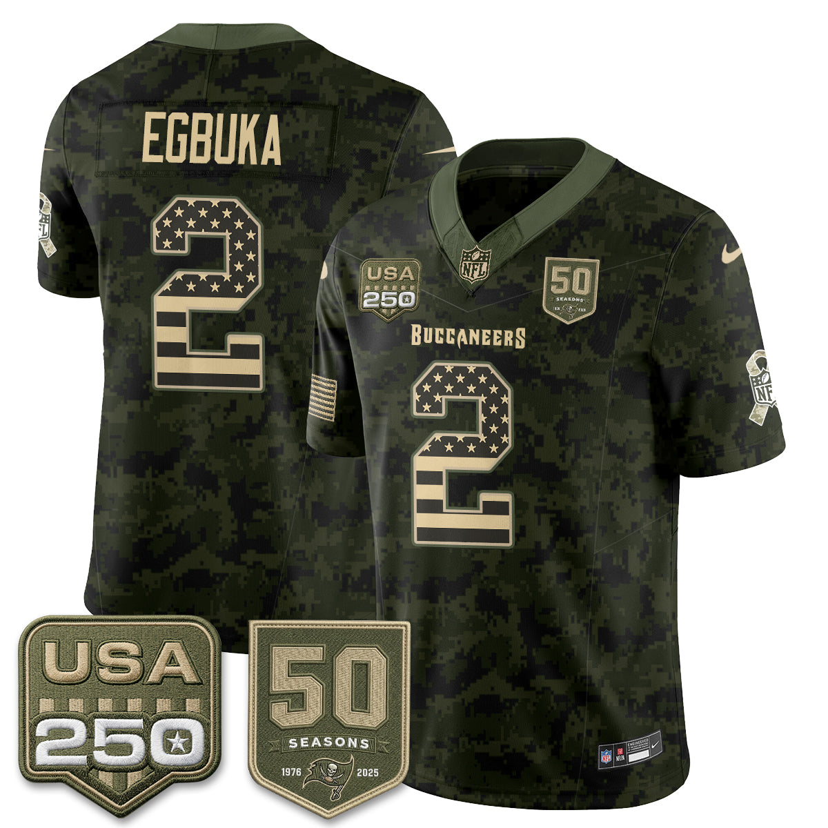 TB 2026 Salute to Service Edition Vapor Jersey - Stitched