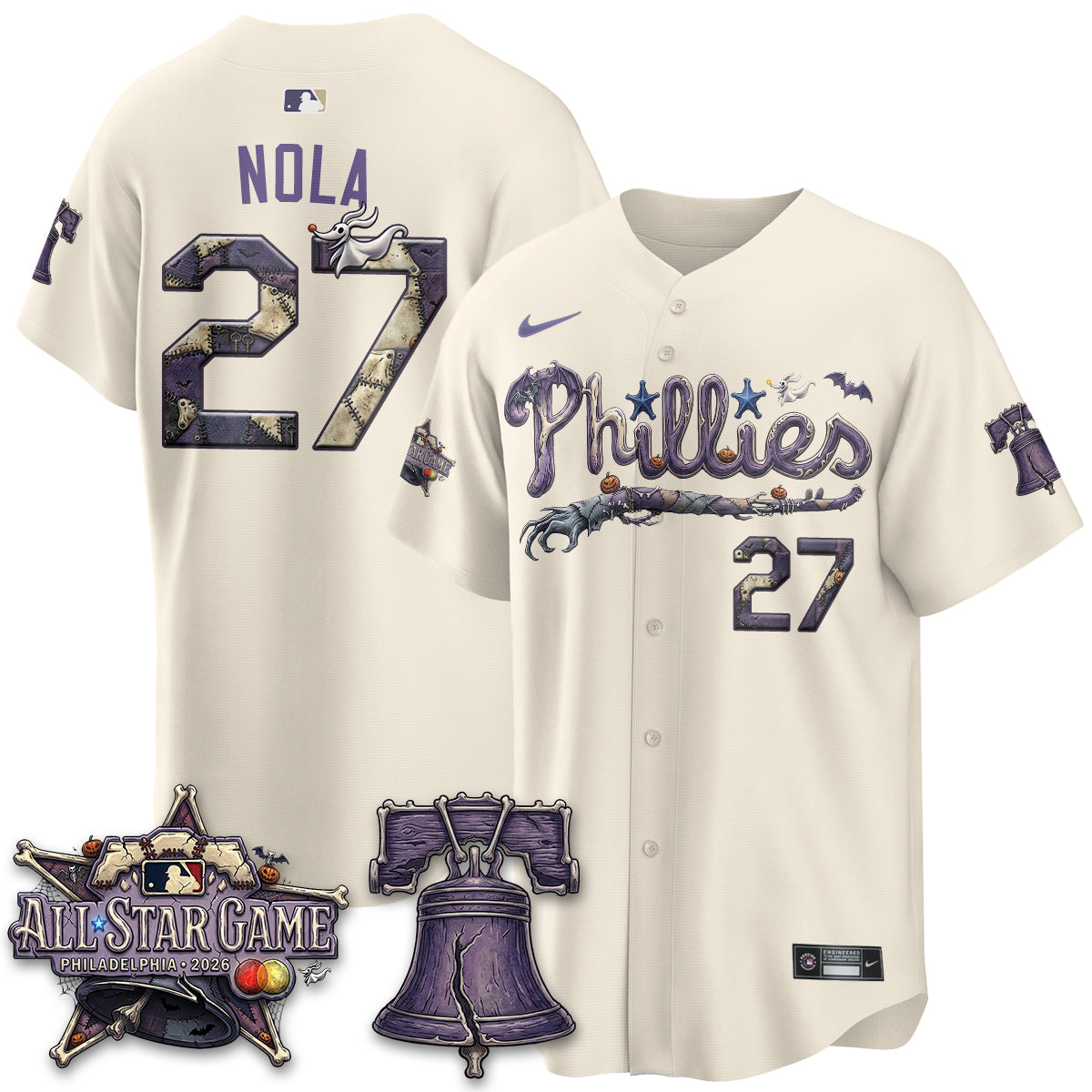Philadelphia Phillies Nightmare Edition Vapor Jersey - Printed-NHM