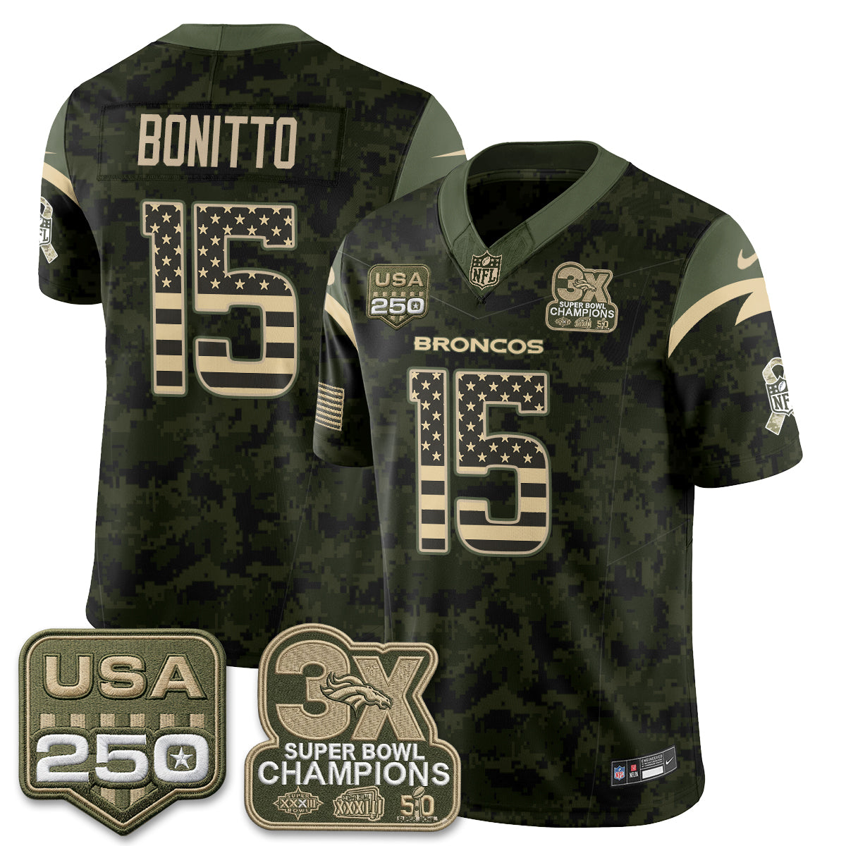DEN 2026 Salute to Service Edition Vapor Jersey - Stitched