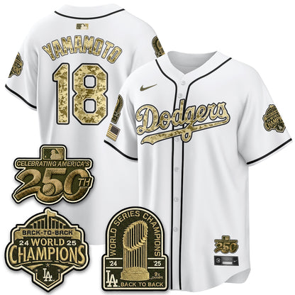 LAD Military Appreciation Game Day Jersey V2 - Stitched