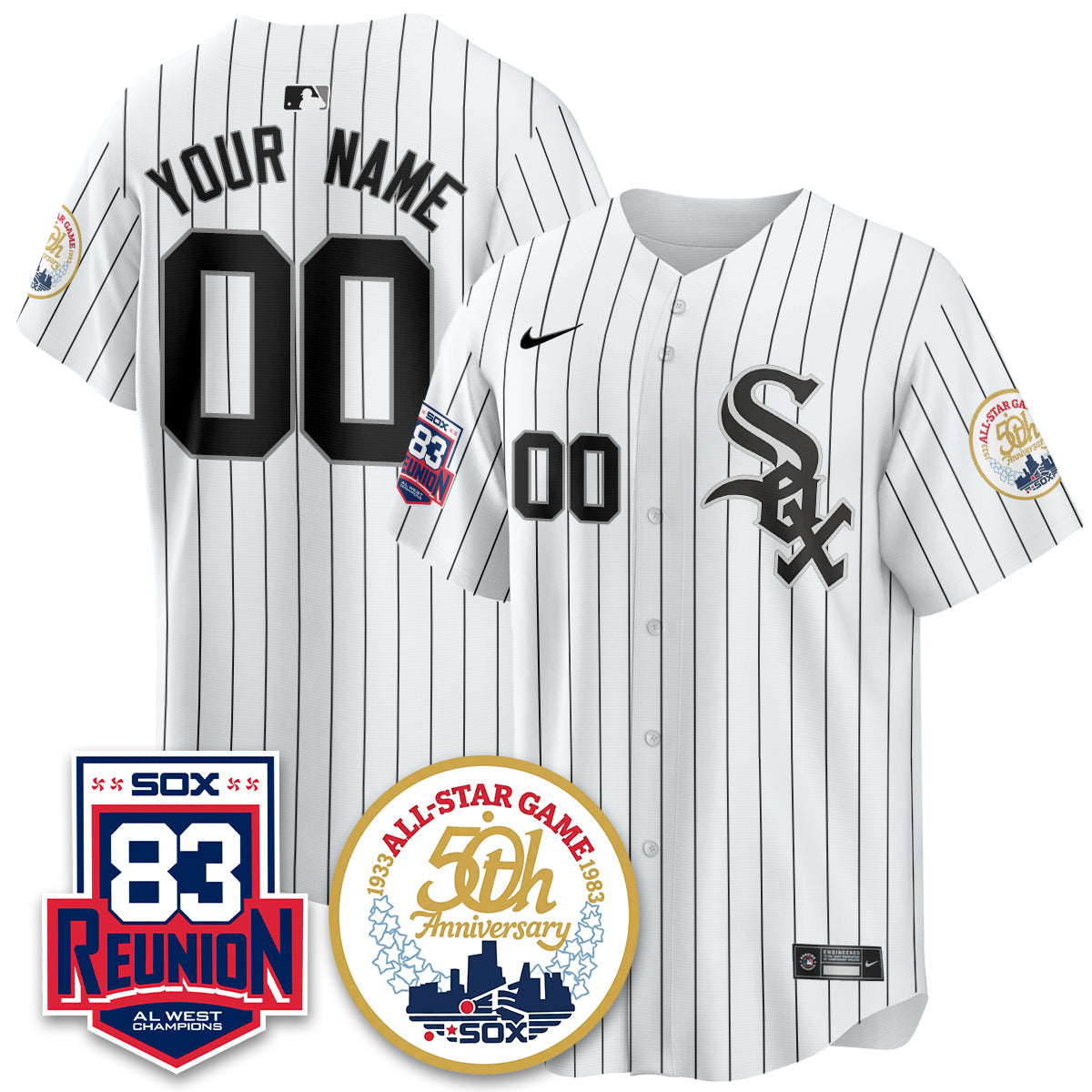 CWS Reunion All West Champions Vapor Custom Jersey - Stitched-NQD
