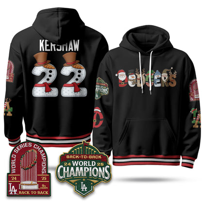 Los Angeles Dodgers 2026 Xmas Edition Hoodie - Stitched