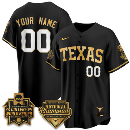 TEX Softball 2026 World Series (WCWS) Vapor Premier Limited Custom Jersey - B2B Champs - All Stitched