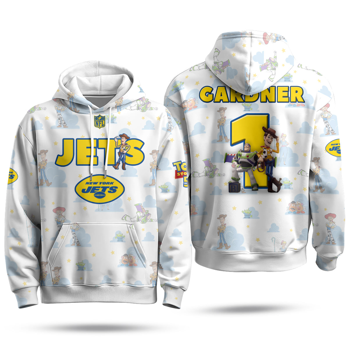 New York Jets x Infinity & Beyond Hero Edition Pullover Hoodie - Printed
