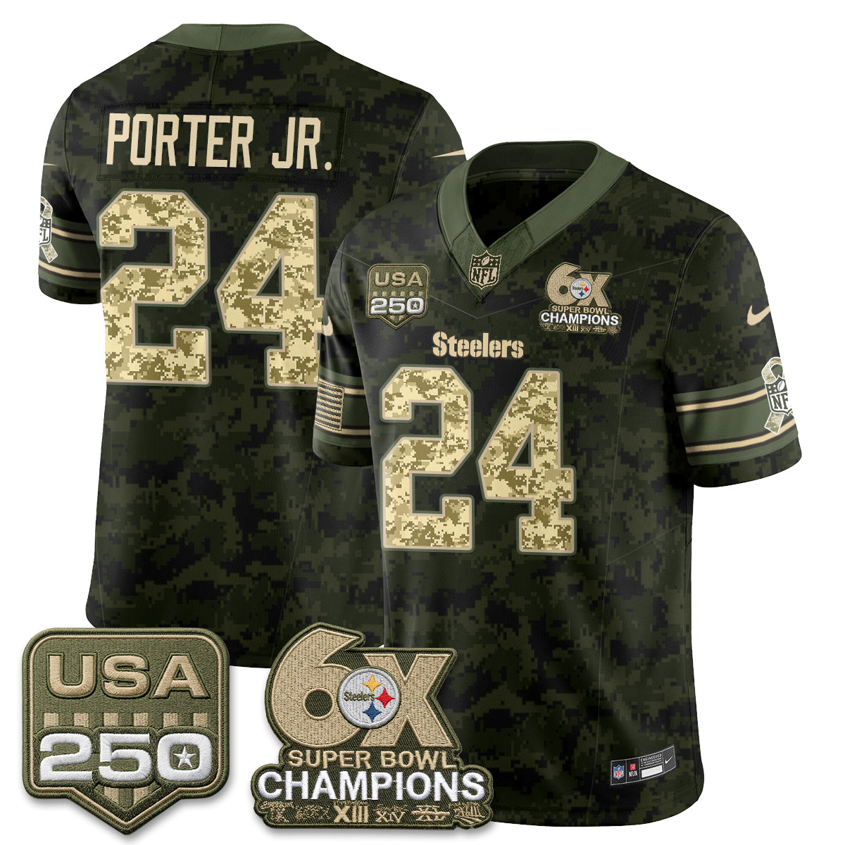 PIT 2026 Salute to Service Edition Vapor Jersey V2- Stitched