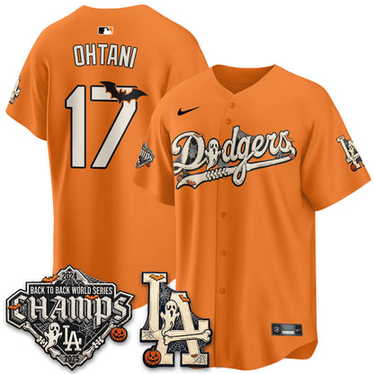 Los Angeles Dodgers Halloween 2026 Vapor Jersey - Stitched