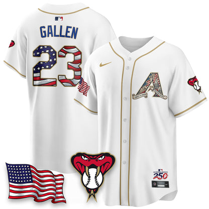 Arizona Diamondbacks 2026 Independence Day USA Vapor Limited Jersey - Stitched-NHM