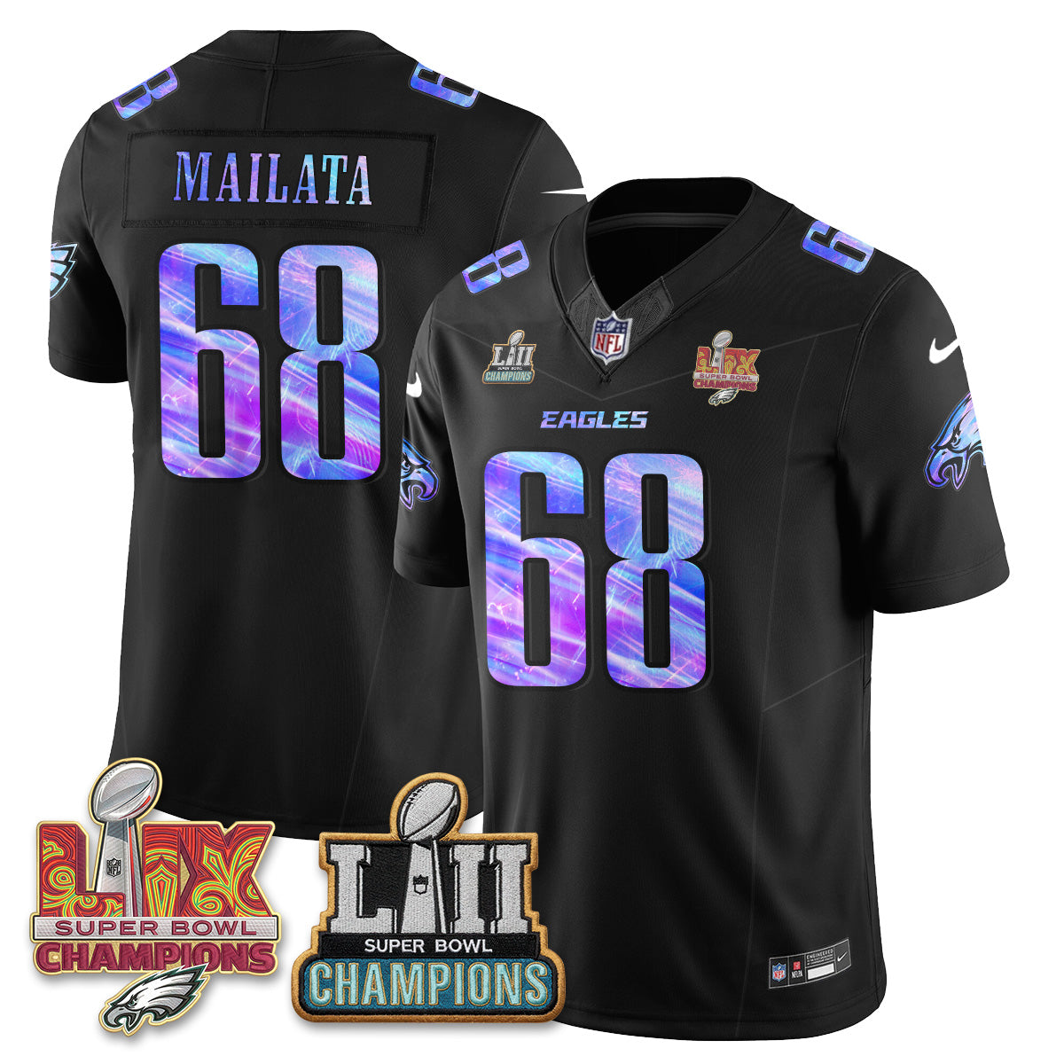 Philadelphia Eagles Fangear Edition Vapor Jersey - Stitched-NHM