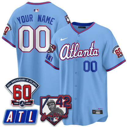 ATL 2026 Jackie Robinson Day Vapor Limited Custom Jersey - All Stitched