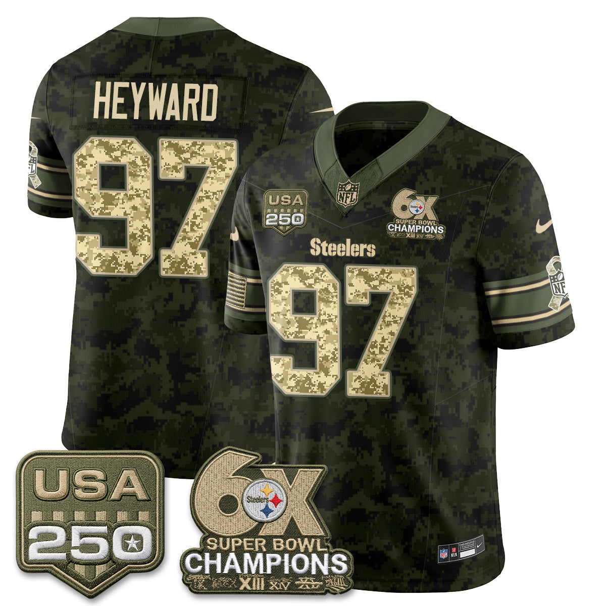 PIT 2026 Salute to Service Edition Vapor Jersey V2- Stitched