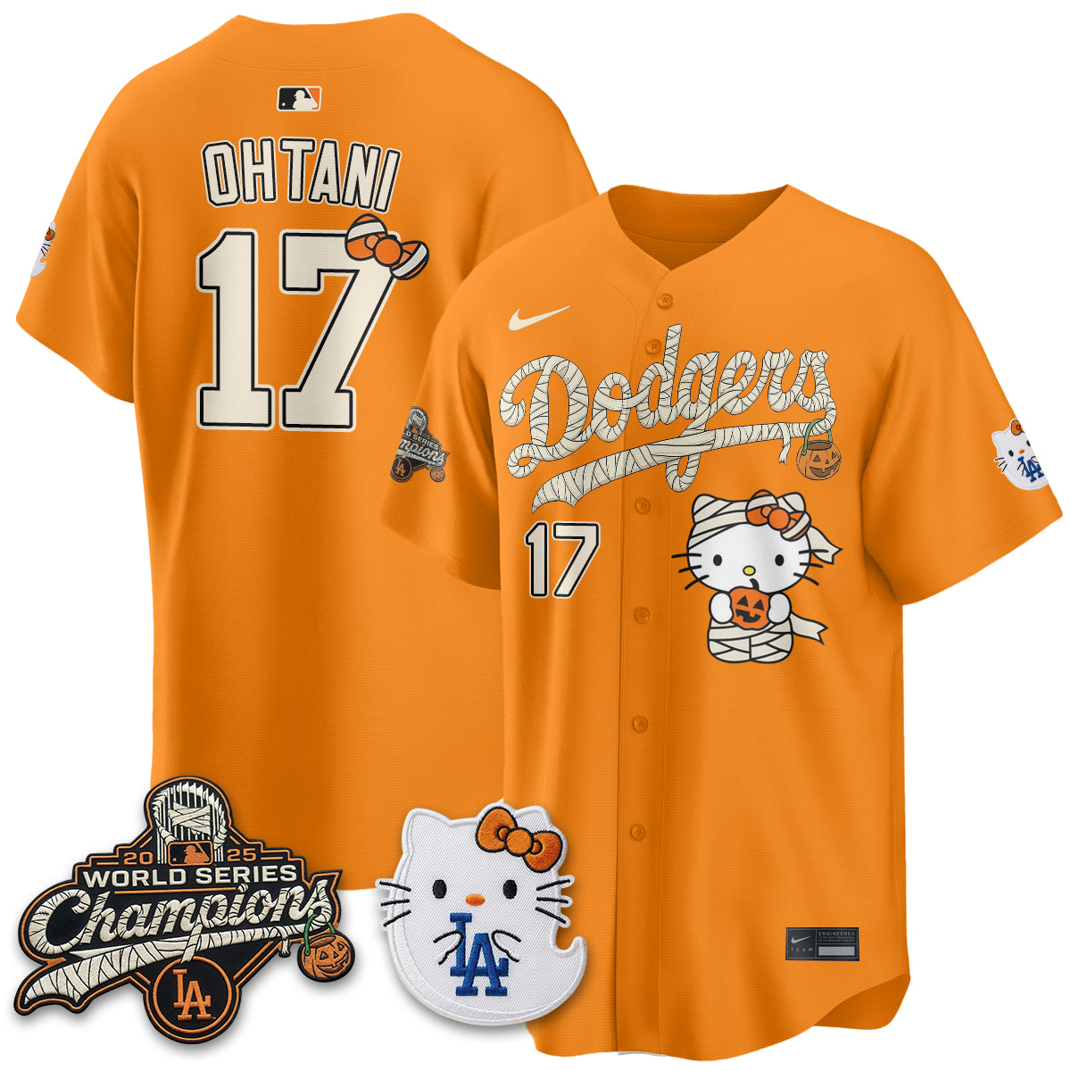 Los Angeles Dodgers Halloween 2026 Vapor Jersey V2- Stitched