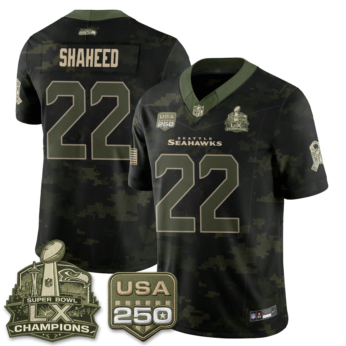 SEA 2026 Salute to Service Edition Vapor Jersey - Stitched