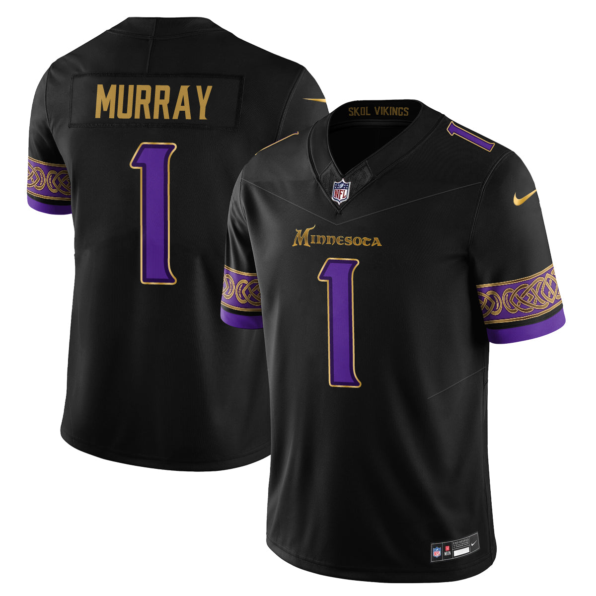 Minnesota Vikings Fangear Edition Vapor Jersey - Stitched-NHM