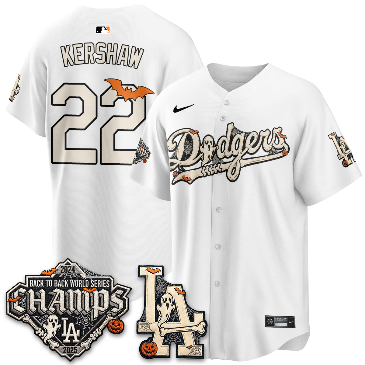 Los Angeles Dodgers Halloween 2026 Vapor Jersey - Stitched