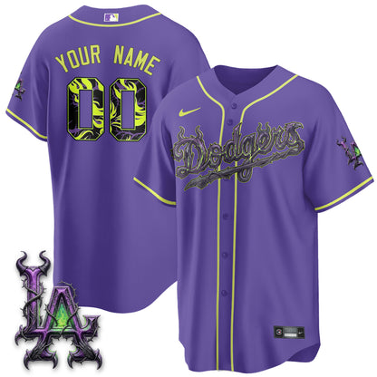 LAD Villains Halloween - Horned Queen Vapor Custom Jersey- Stitched
