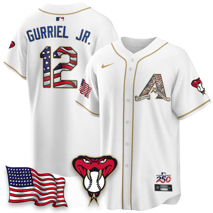 Arizona Diamondbacks 2026 Independence Day USA Vapor Limited Jersey - Stitched-NHM