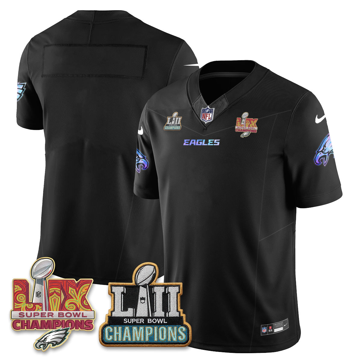 Philadelphia Eagles Fangear Edition Vapor Jersey - Stitched-NHM