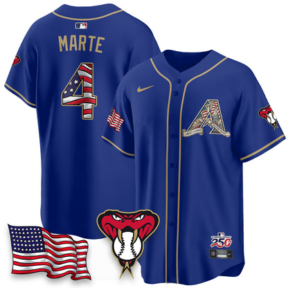 Arizona Diamondbacks 2026 Independence Day USA Vapor Limited Jersey - Stitched-NHM