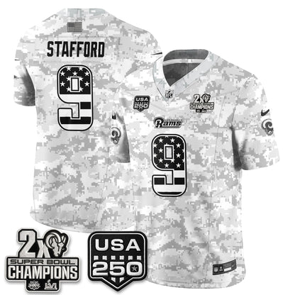 LAR 2026 Salute To Service Vapor Jersey - Stitched