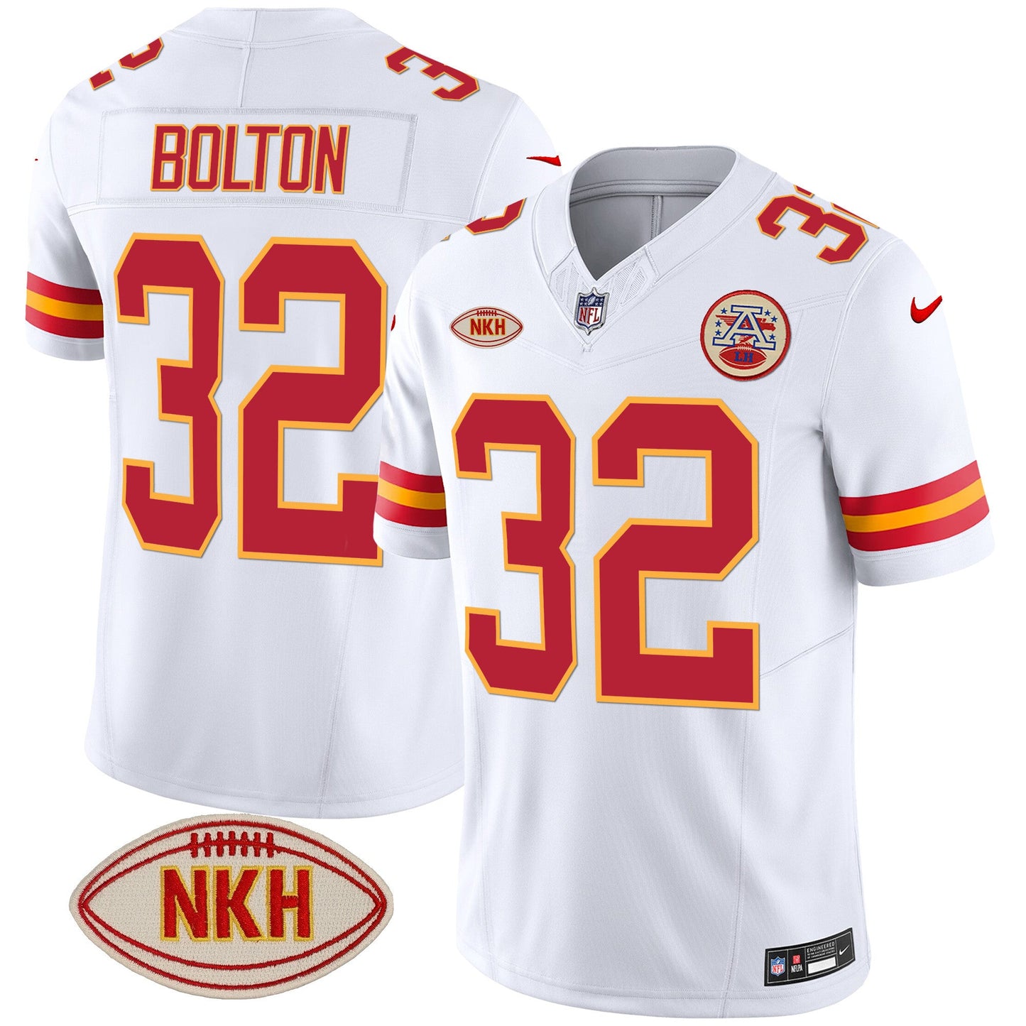 Men's Chiefs NKH Patch 2023 Vapor Limited Jersey - All Stitched